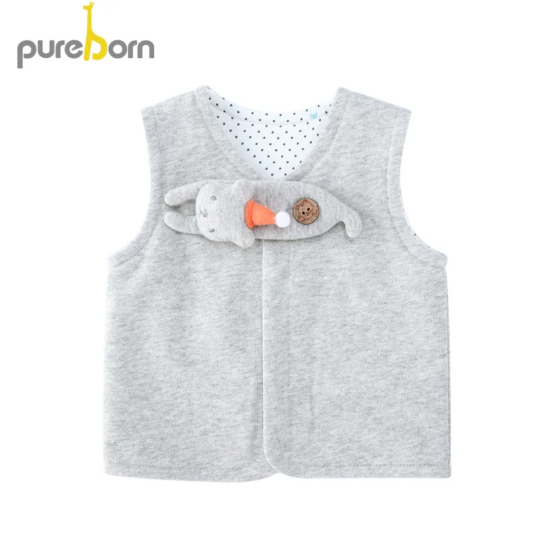 Pureborn/Детские жилеты куртки Модный жилет для мальчиков и девочек одежда малышей