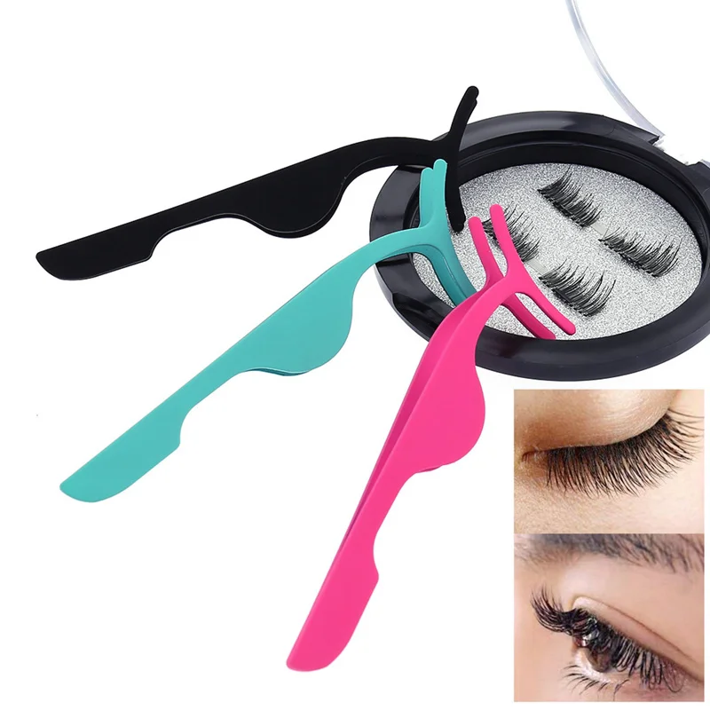 

Magnetic Eyelashes Extension Applicator Stainless Steel Tweezer False Eyelashes Curler Makeup Tool Lashes Beauty Tool