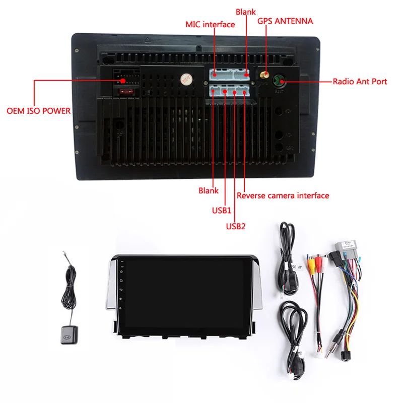 Discount 9" 2G RAM 32G ROM Android Car DVD Video Player GPS For honda CIVIC 2016 audio car radio stereo navigation headunit wifi 5