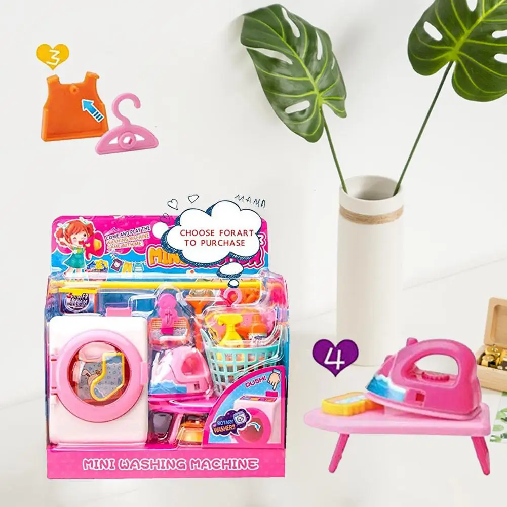 DIY ролевые игры обучающая игрушка мини-стиральная машина родительский интерактивный набор моделей