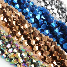 45 sztuk/partia Mix kryształ AB kolory Shinning Multicolor 6mm Austria faceted kryształowe koraliki luźne Spacer kule do biżuterii