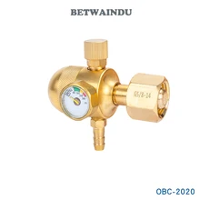 Прочный латунный аргоновый газовый редуктор, регулятор давления потока воздуха, измеритель для газовой сварки