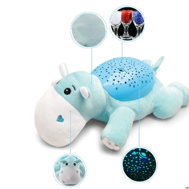 Projecteur Led En Peluche Au Plafond Design De Dessin Anime Veilleuse Etoilee Eclairage Confortable Musique Aide Au Sommeil Pour Bebe Decoration De Chambre A Coucher Fournitures De Fete Aliexpress Jeux Et