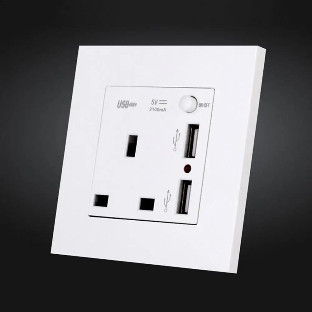 Двойной USB порт 5В 2А электрическое настенное зарядное устройство адаптер