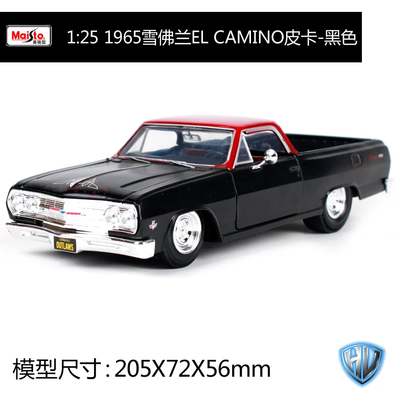 Maisto 1:25 1965 Chvrolet EL CAMINO пикап был перезагружен литой под давлением модель автомобиля игрушка Новинка в коробке Новое поступление 32517 - Цвет: 32517