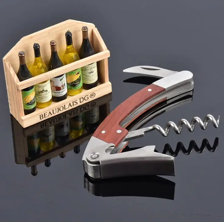 High Quality Wood Handle Professional Wine Opener Multifunction