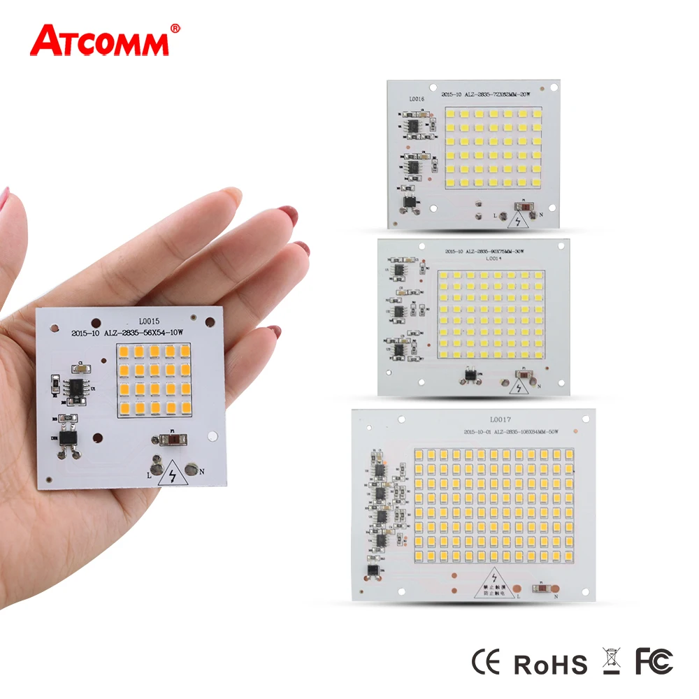 

High Power LED Diode Matrix 10W 20W 30W 50W 90W 220V 5730 LED Light-emitting Diode Array Floodlight Smart IC COB LED Lamp