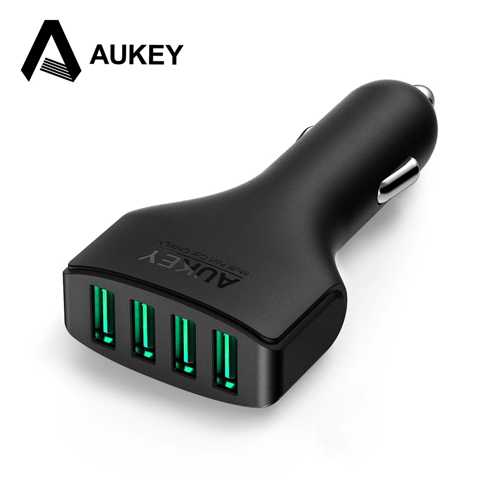 Aukey 4 порта универсальный USB 48 Вт автомобиля Зарядное устройство телефон