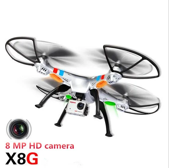 

SYMA X8G 2.4GHz 6 Axis RC Quadrocopter camera drone with 8.0MP Camera 3D Roll Remote Control toys drone Headless Mode