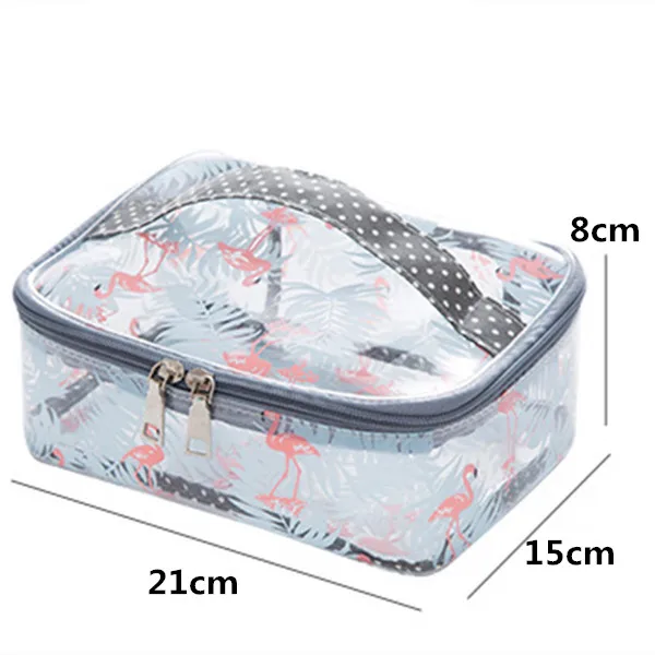 PVC Transparent Waterproof Cosmetic Toiletry Bag Women Travel Necessary Clear Make up Pouch Beauty Vanity Wash Organizer Cases - Цвет: A