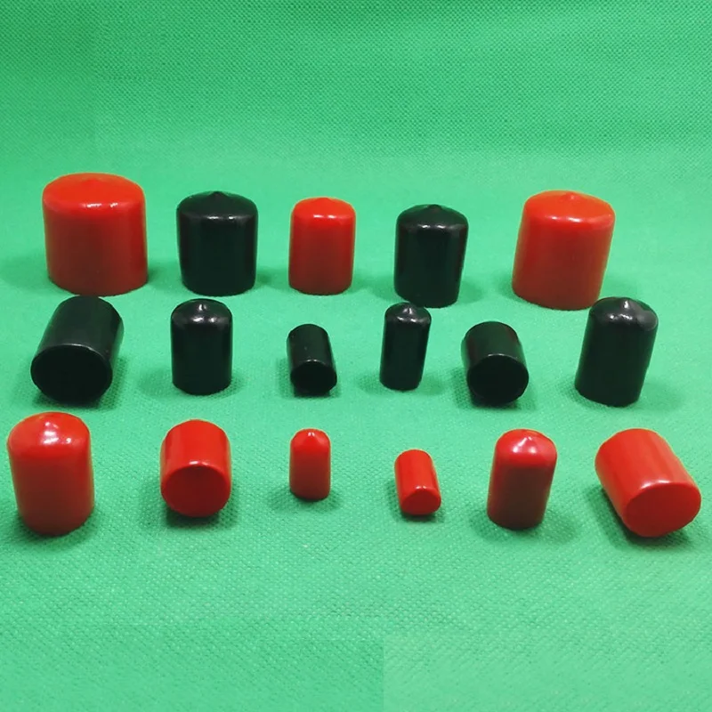 20X End Cap Thread Waterproof Cover Vinyl Rubber Steel Pole Tube Pipe Protect Dh