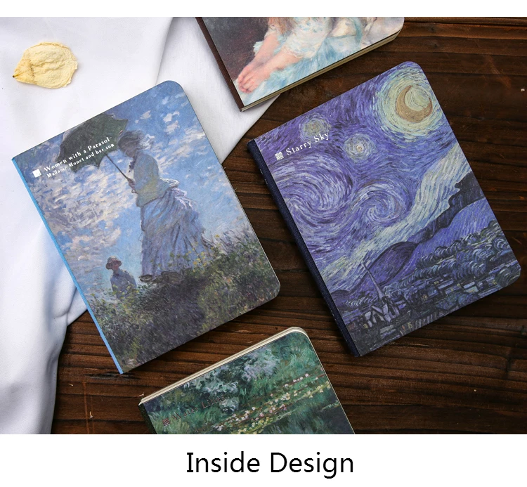 Мистер бумажный 18 видов конструкций мастер известных картин вычурный карманный планировщик Звездная ночь подсолнухи Мона Лиза креативный карманный блокнот