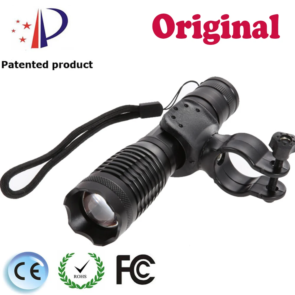 

UniqueFire UF-V28 U2 Led Portable Police Flashlight 1200 Lumens High-Light Zoomable Riding with a Bicycle Clip