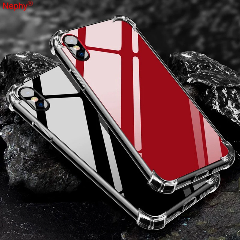 

Nephy Origin Soft Silicone Mirror Case For iPhone 6s 6 s 7 8 Plus 6Plus 6sPlus 7Plus 8Plus X Acrylic Shockproof Phone Cover Etui