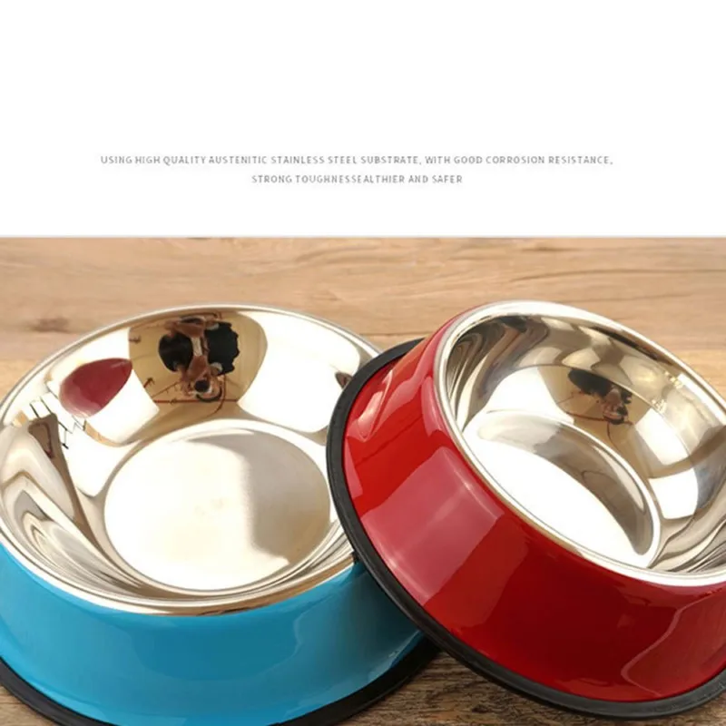High Quality Stainless Steel Pet Bowls Dog Puppy Cats Food Water Feeder Pets Supplies Feeding Dishes Dogs Accessories SML Size (6)