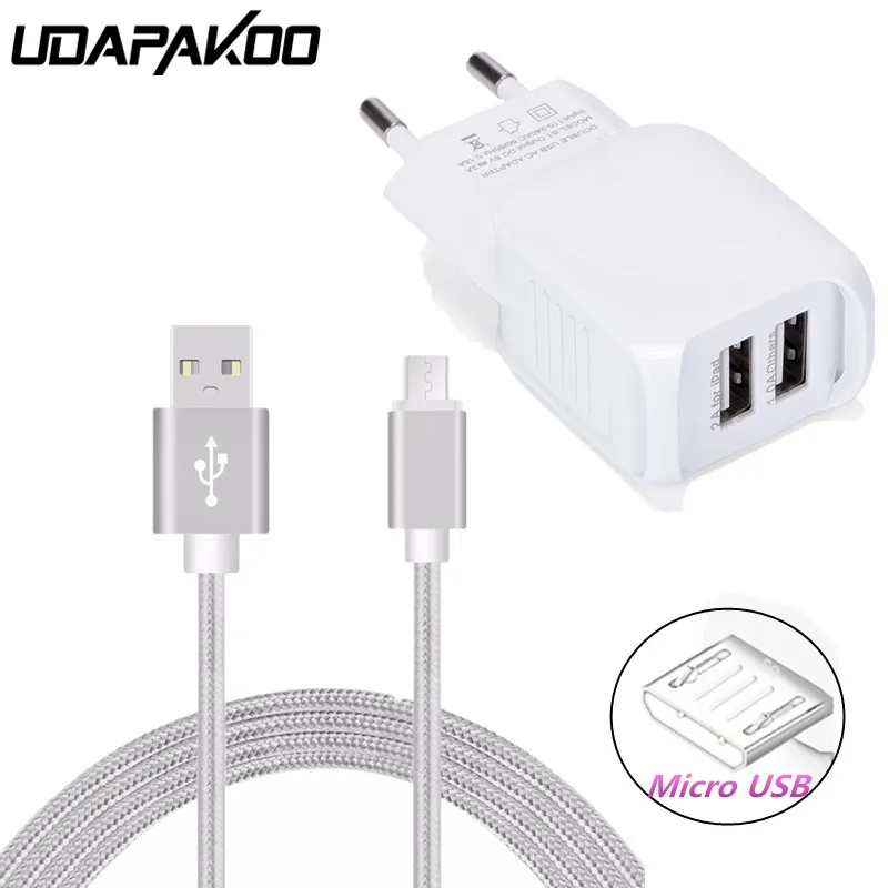 

Mobile Phone power adapter 5V 2.1A USB Travel EU Charger or micro usb usb for Xiaomi max mi2 mi3 mi4 mi4a for lumia 630 930