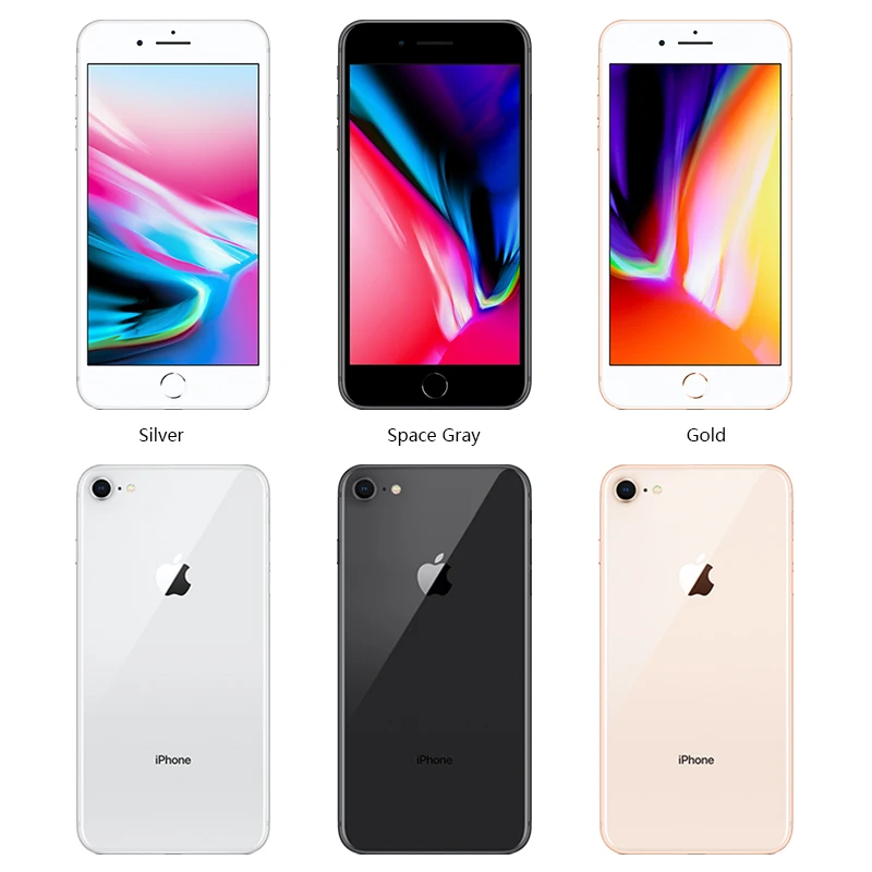 Desbloqueado Apple iphone 8 64G/256G ROM de carga inalámbrico iOS Hexa core huella dactilar A11 Bionic móvil de la huella dactilar se teléfono Inteligente Desbloqueado Apple iphone 8 64G/256G ROM de carga inalámbrico iOS Hexa core huella dactilar A11 Bionic móvil de la huella dactilar se teléfono Inteligente