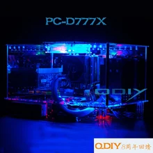 QDIY PC-D777X Empty Horizontal ATX HTPC Acrylic Transparent Computer Case