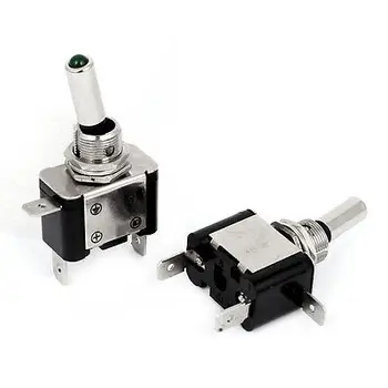 

2PCS Racing Car Auto Green LED Light 3 Pin ON-OFF Toggle Switch DC 12V 20A