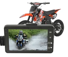 Karadar Motorcycle recorder DVR with front and rear view font b camera b font waterproof font