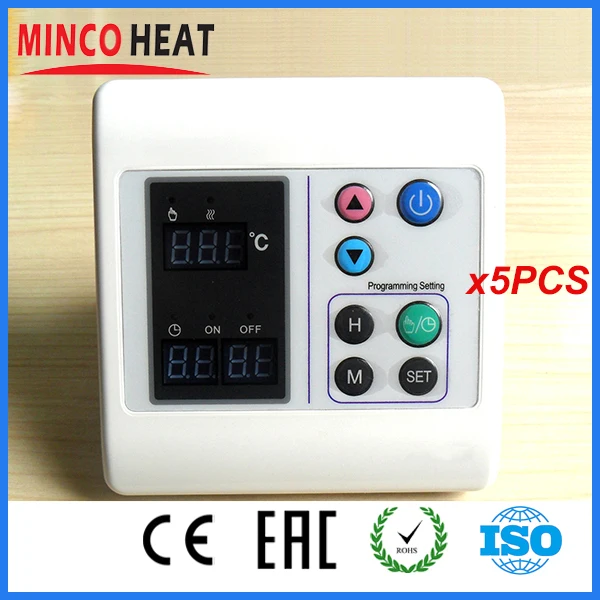 Digital Room Temperature Heat Controller Thermostat (5PCS)in