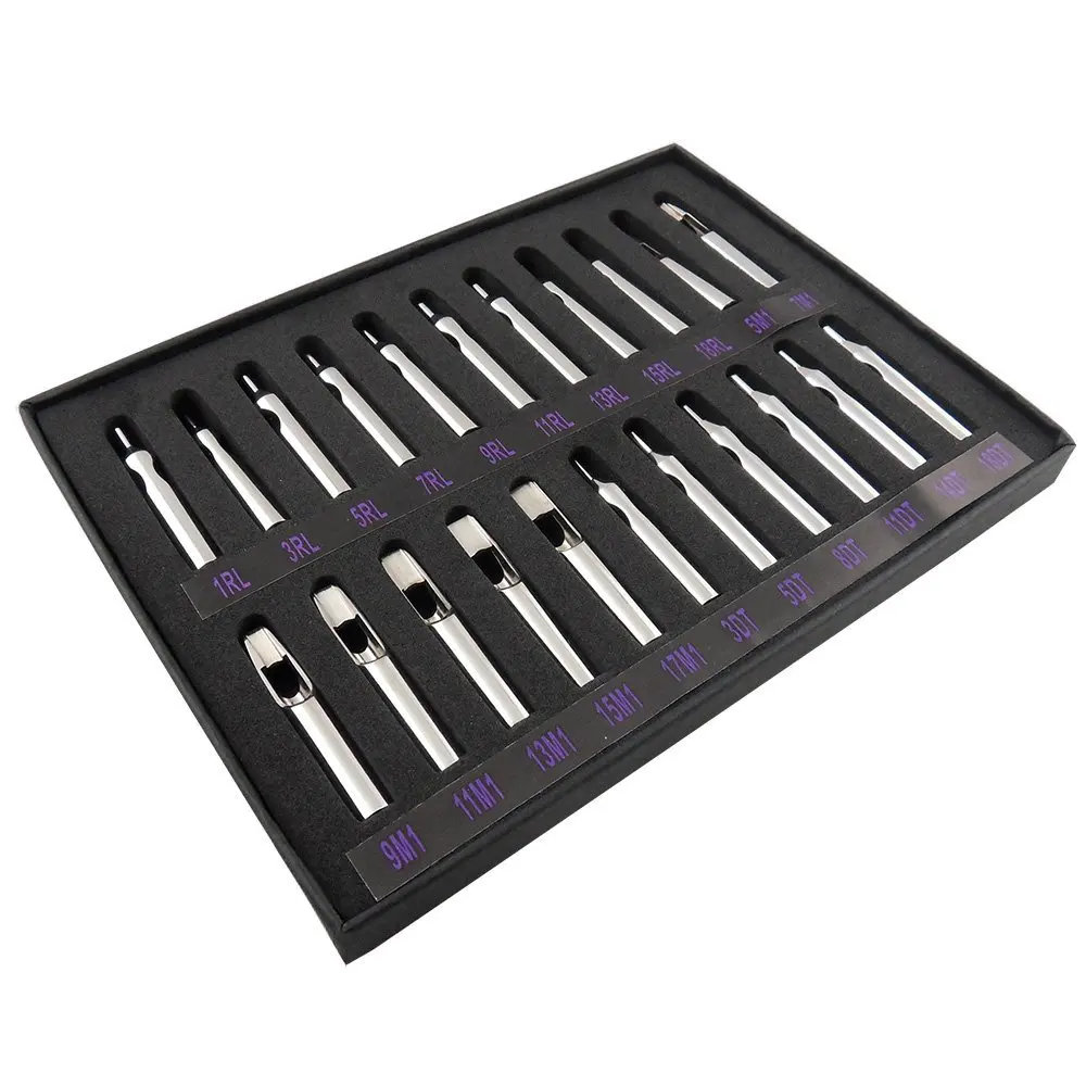 

Tattoo Equipment - Stainless Steel Needle Kits 22 Models Tattoo Holsters Tattoo Colors Tattoo Supplies