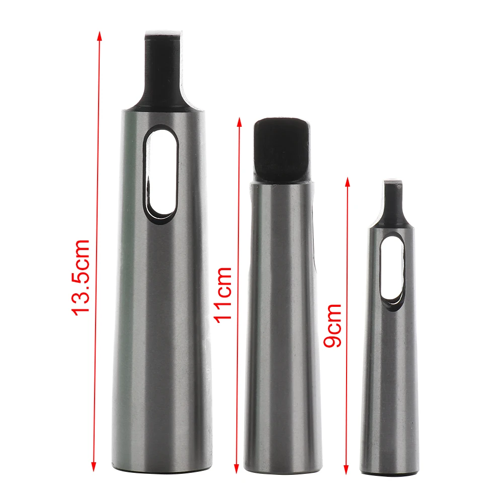 

3pcs Carbon Steel Morse Taper Chuck Sleeve MT1 to MT2 MT2 to MT3 MT3 to MT4 Reducing Drill Chuck Sleeve For Drilling Machine