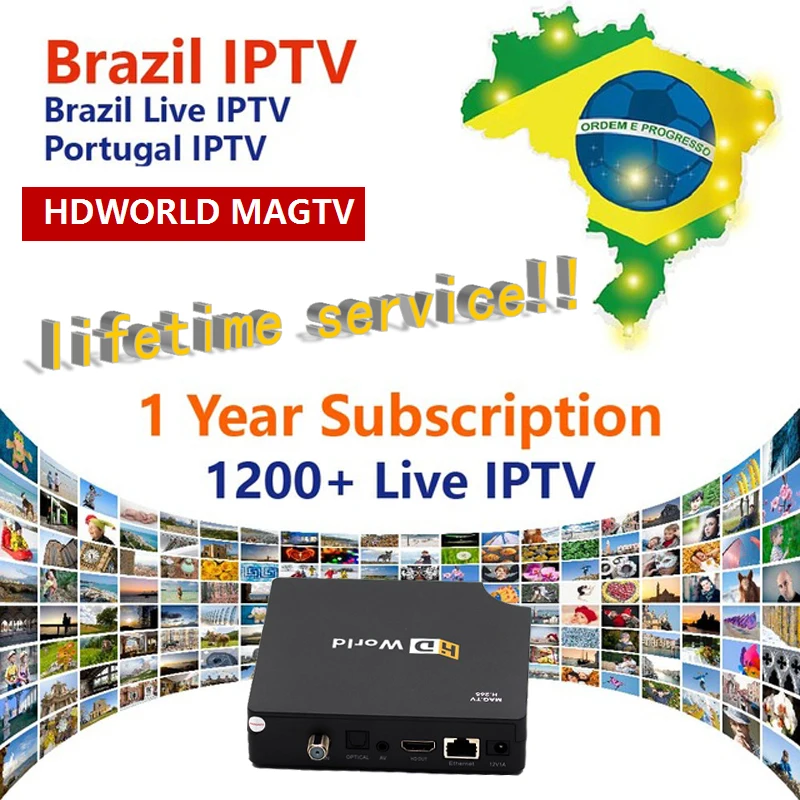 

1 year Brasil IPTV Portugal tv box HD world support 600+ Channels&VOD iptv Brazilian Portuguese Live HD Filmes On smart TV box