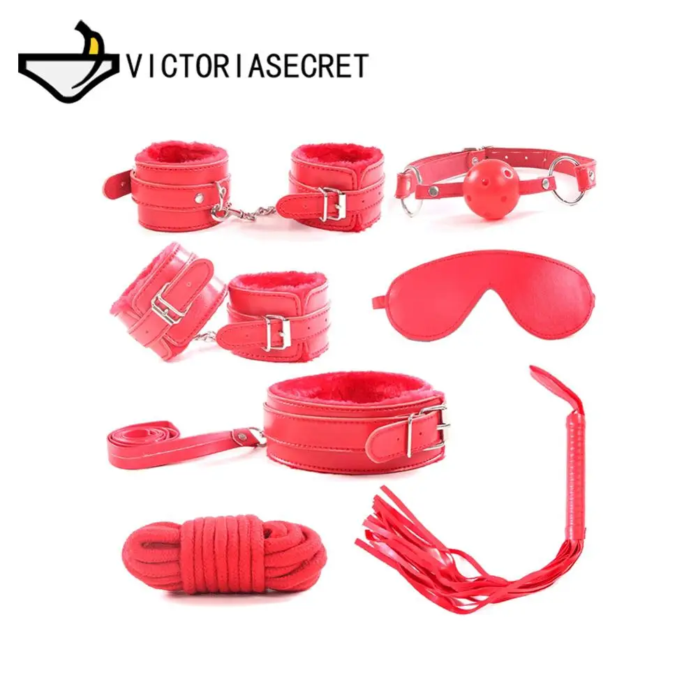 7PCS Bdsm Bondage Handcuffs Adult Games Sex Toys For Couples Bundled Bondages Femdom Alternative Sexy Shop Exotic accessories