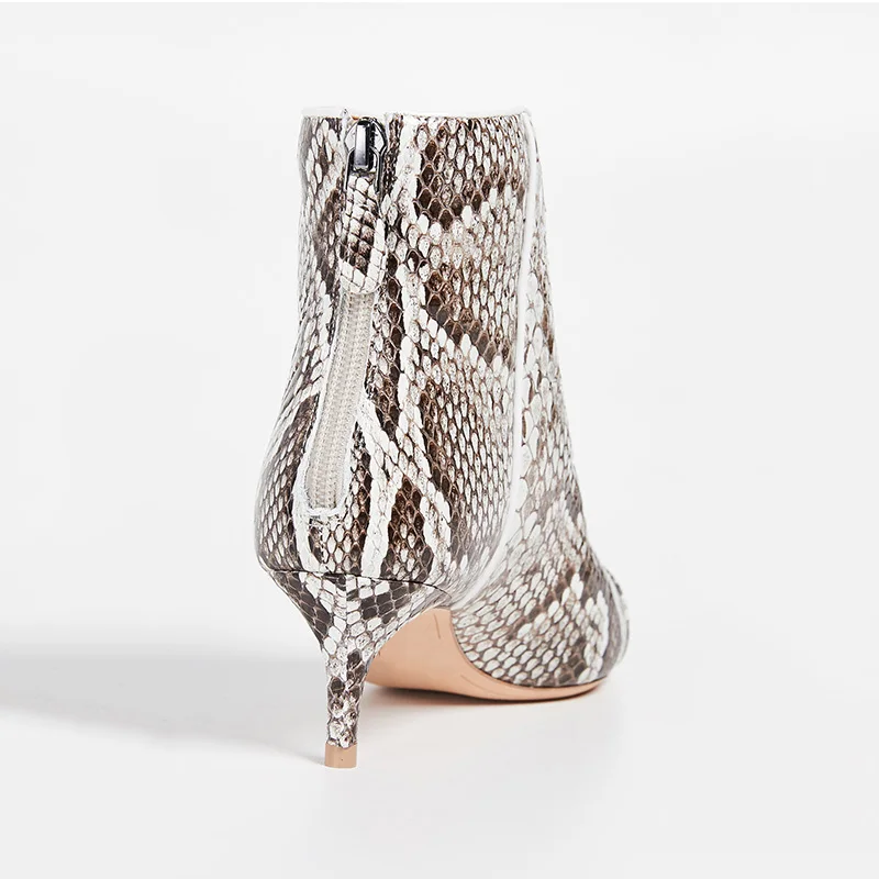 Tacón Gatito Vestido Cremallera Moda Ty01 Barato Zapatos Bota Tamaño Para Botas Serpiente Gran Punta Mujer Fiesta Imprimir De Bajo pwHcIEq