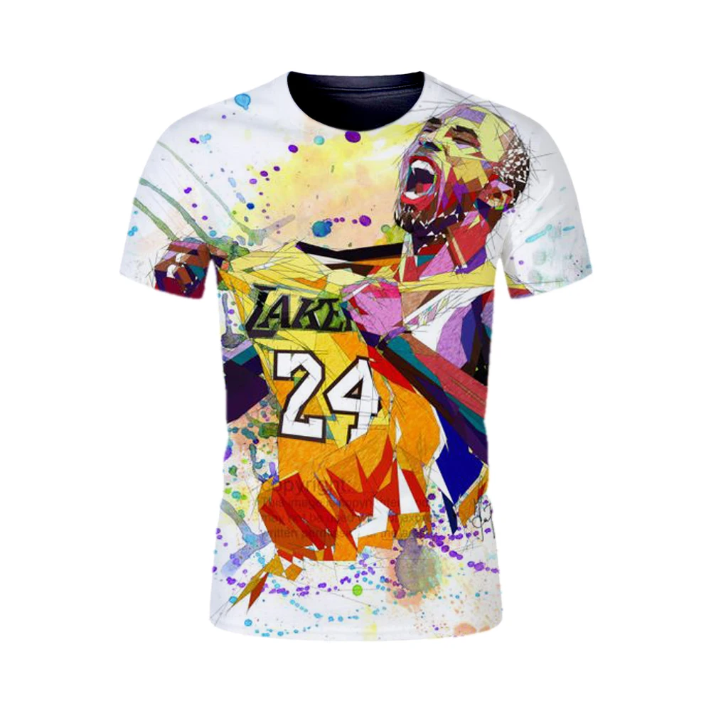 

Short Sleeve Summer Tee Shirt Mens Los Basketball Fans Tshirts Mens Teens Hipster Streetwear Boys Tshirt Men Oversized Clothes