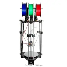 Latest Delta Rostock 3D Printer DIT Kit 3-in-1-out Mix Color 3D Printing Hotend LCD 2004