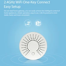 Домашней автоматизации Безопасности Смарт Wi-Fi пожарный Температура Сенсор Беспроводной дым Температура детектор сигнализации Системы Смарт жизнь