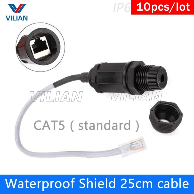 Водонепроницаемый разъем RJ45 M16 Ethernet интерфейс M20 сетевой адаптер LAN M22 CAT5E CAT6 M25