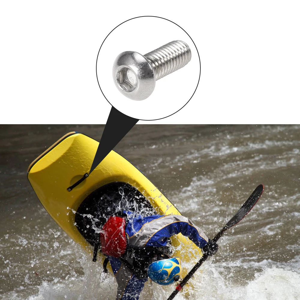 Kayak Accessories 12Pcs M6x16mm Screws Inflatable Boat Hardware