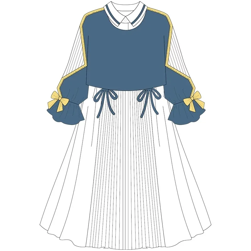 

[STOCK] 2018 Anime Violet Evergarden Figure Daily Lolita Dress Grace Cosplay Costume For Halloween Carnival Free Shipping New.