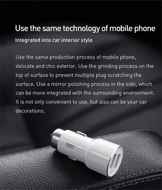 Xiaomi Roidmi 3S. Cargador USB de coche con transmisor FM Bluetooth 4.2 –  CHOLLOX