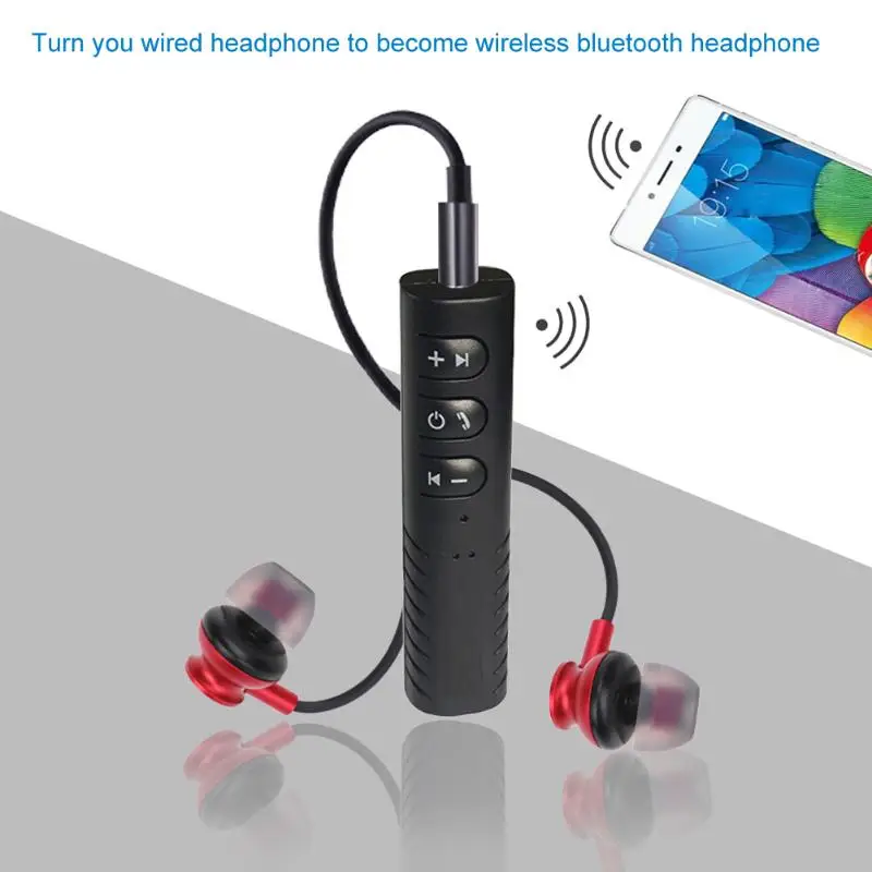 Купить Мм 3,5 мм беспроводной Bluetooth 4,1 аудио музыкальный приемник адаптер для автомобиля динамик смартфон сделать проводные наушники Динамик быть ...