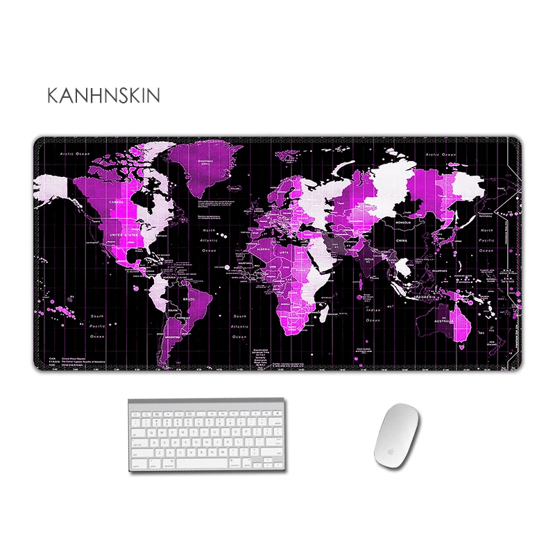 

High elastic world map Large mouse mat 900X400MM XL mouse pad esay control mouse pad gamer