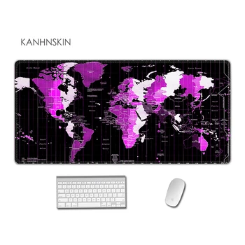 

High elastic world map Large mouse mat 900X400MM XL mouse pad esay control mouse pad gamer