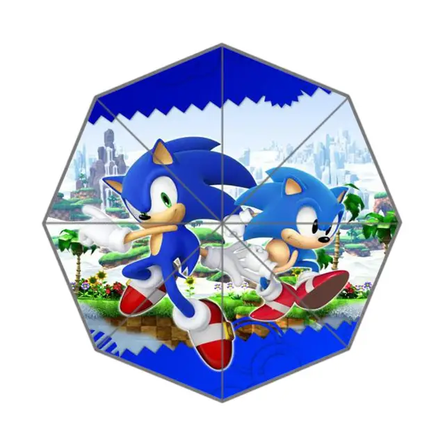 Paraguas de diseño de Sonic the Hedgehog plegable para el hombre y mujeres envío libre - Hogar y jardín