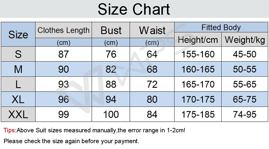 size table