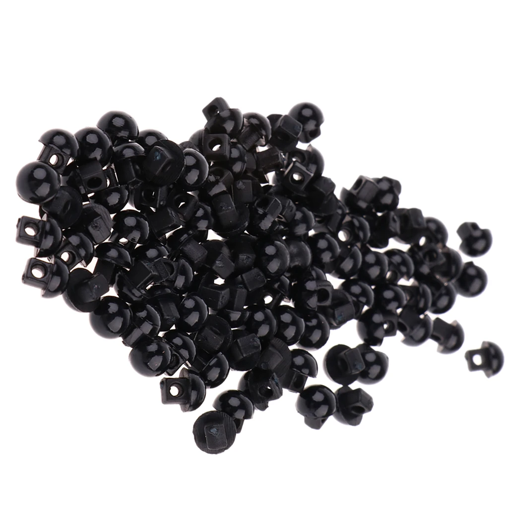 200 Pieces Hemispheric Shape Sewing Crafts Button for Toys Eyes Nose Ornaments Doll Making Supply DIY Apparel Sewing Buttons