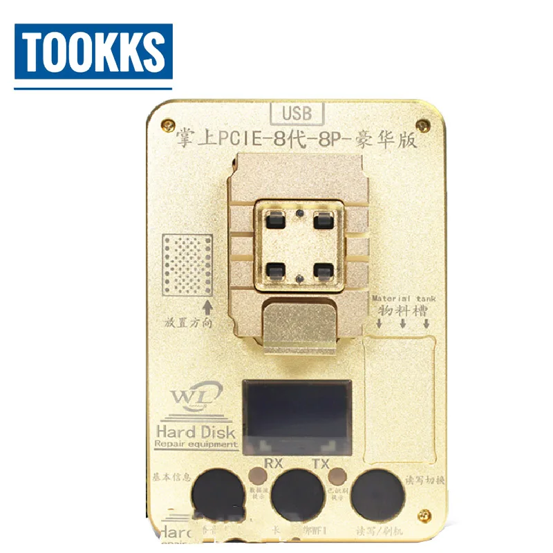  2018 WL PCIE NAND Flash IC Programmer NAND Test Fixture for iPhoneX 8G 8P HDD Test Serial Number SN