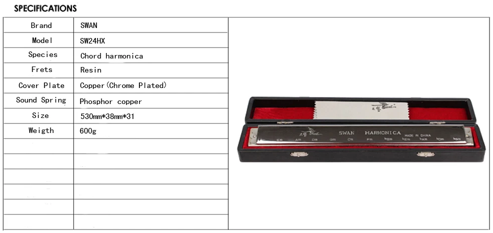 SW24XH SW24XH Orchestral Senior 24 набор Chord Harmonica