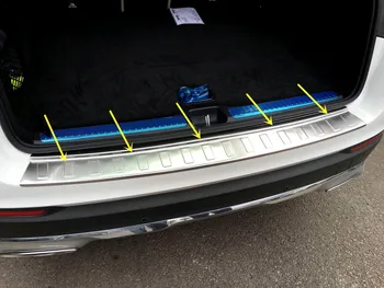 

2015 2016 2017 for Mercedes Benz GLC Class X253 Matt Steel Rear Bumper Protector Plate Cover 1pcs