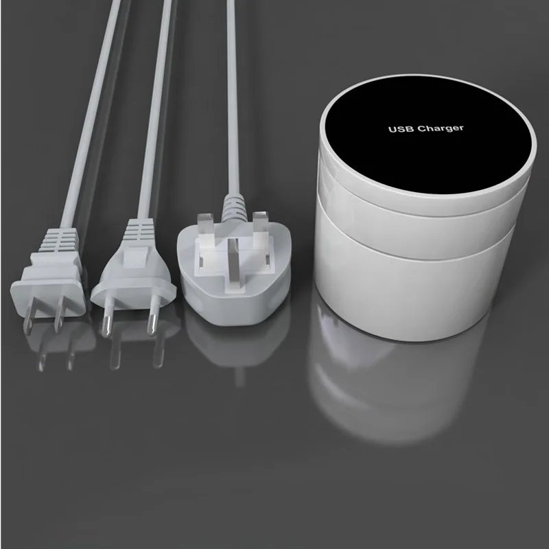 Розетка сетевая портативная с 10 USB портами умный дорожный адаптер переменного