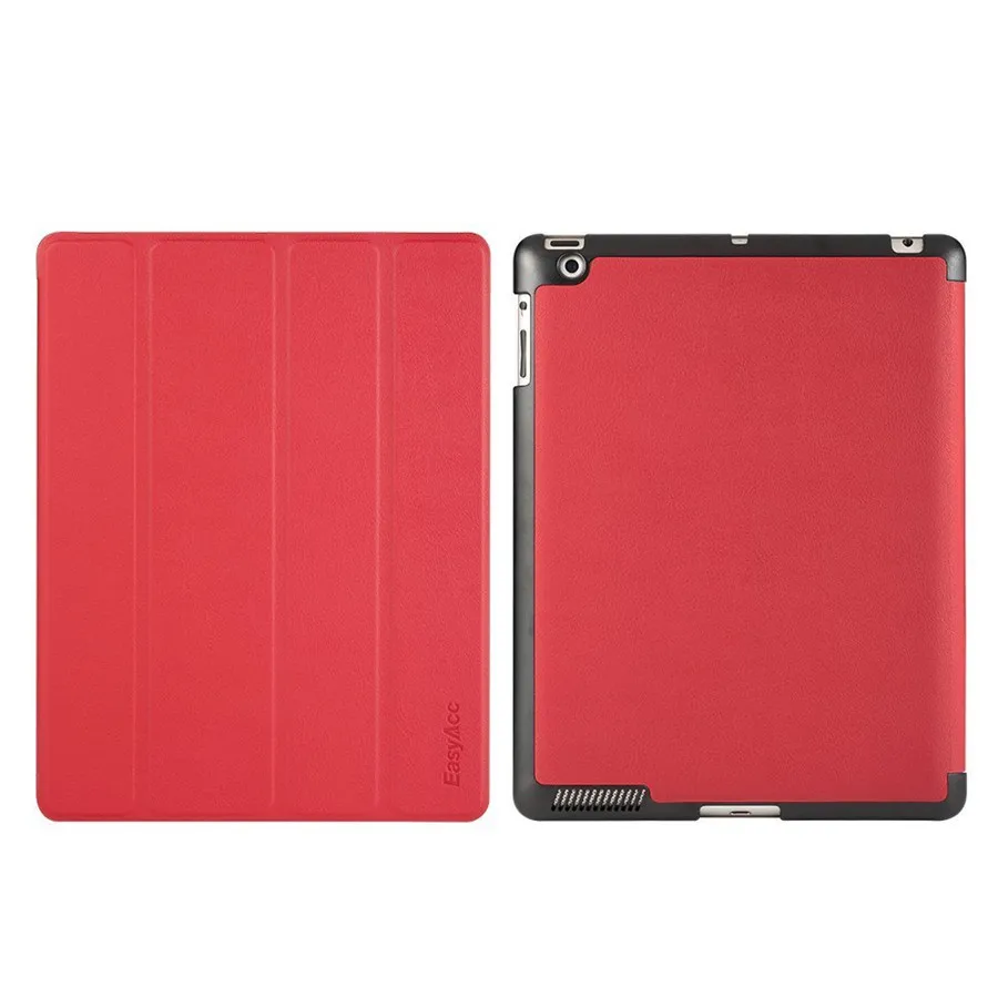 Чехол для iPad 2/3/4, Easya Utra, тонкий чехол из искусственной кожи, мягкий чехол-книжка с функцией автоматического сна/пробуждения, умный чехол для iPad 2/3/4
