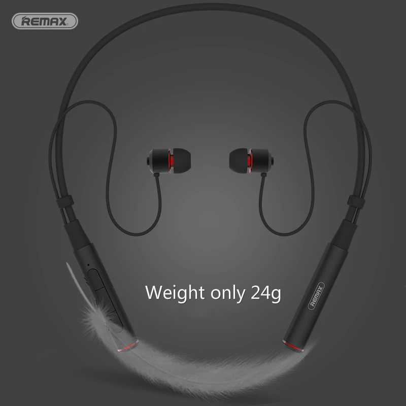 

Remax Wireless Stereo Sports Neckband Bluetooth Music earphone HD Mic Multi Connections for iphone xiaomi RB-S6 + Retail package