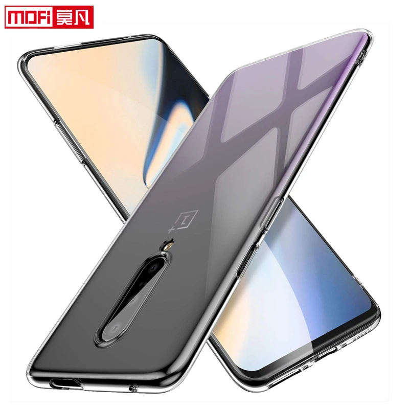 Чехол для oneplus 7 pro прозрачный мягкий силиконовый TPU ультра тонкий funda mofi задняя